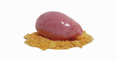 Peach and plum sorbet